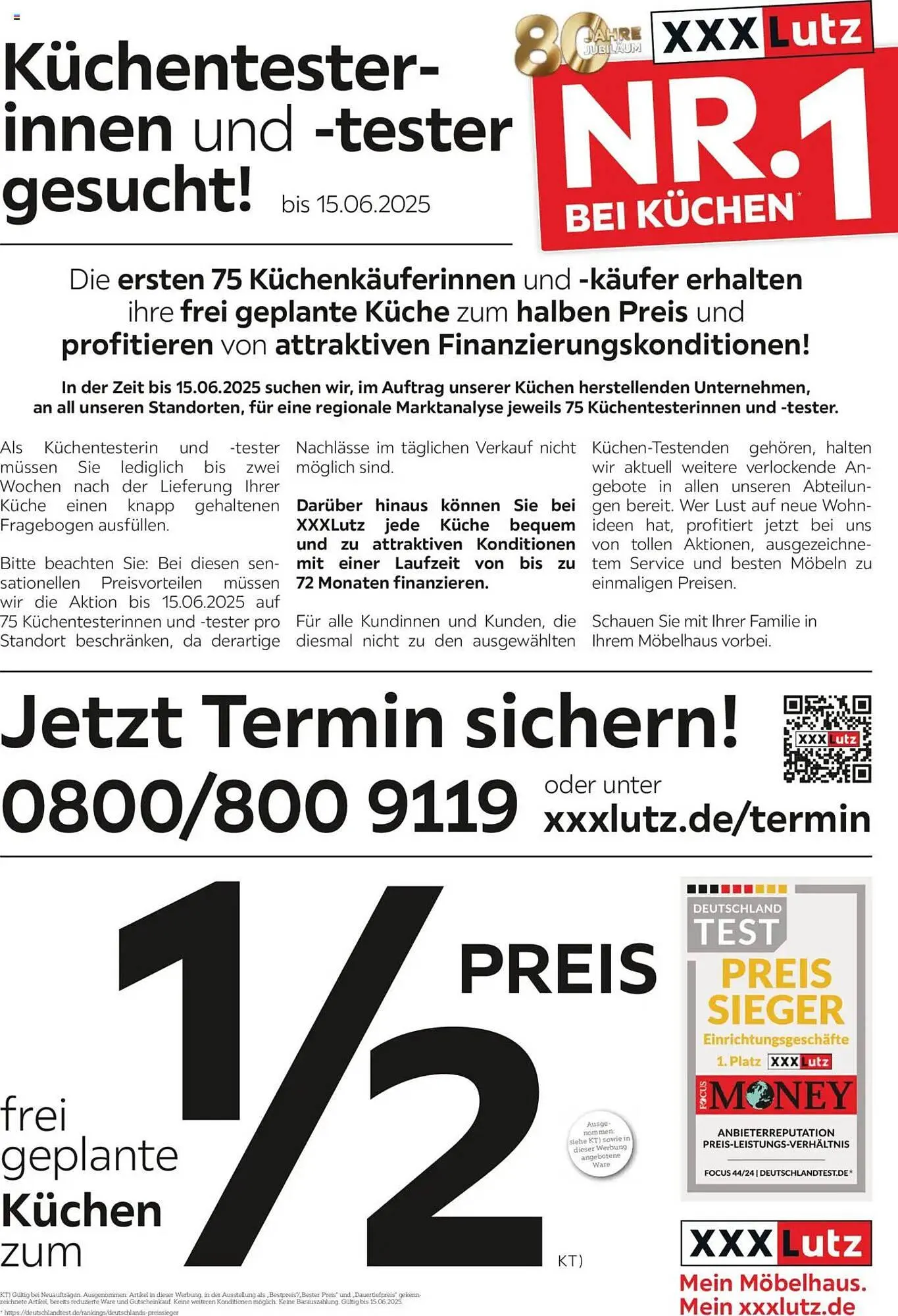 XXXLutz Prospekt von 18. Mai bis 15. Juni 2025 - Prospekt seite 1