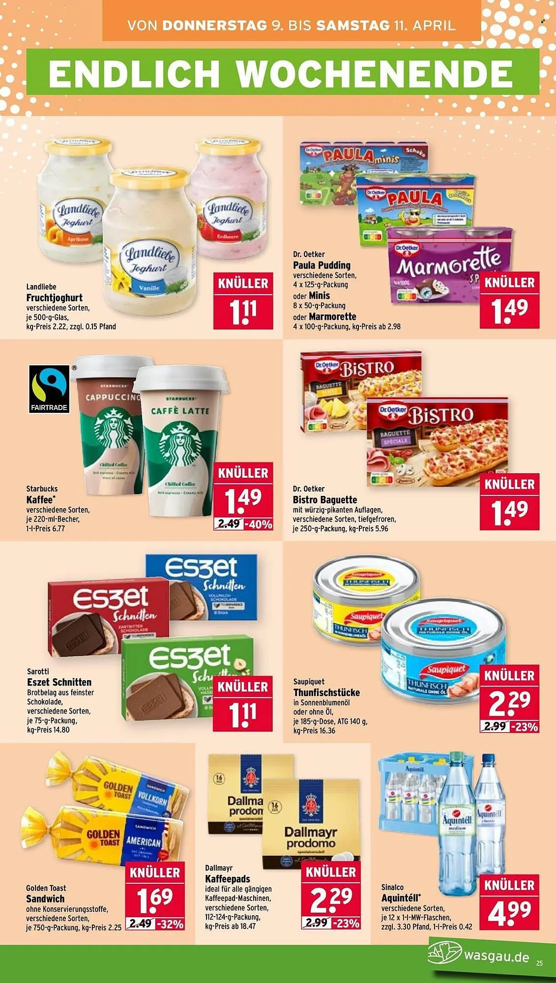 Wasgau Prospekt von 7. April bis 11. April 2026 - Prospekt seite 25