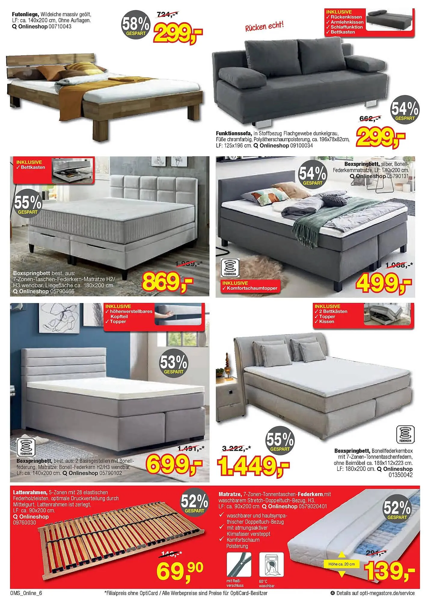 Opti Wohnwelt Prospekt von 21. März bis 1. April 2026 - Prospekt seite 6