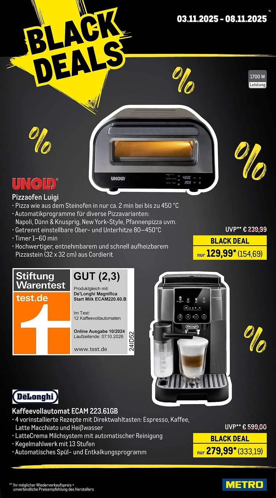 METRO Prospekt von 3. November bis 8. November 2025 - Prospekt seite 22