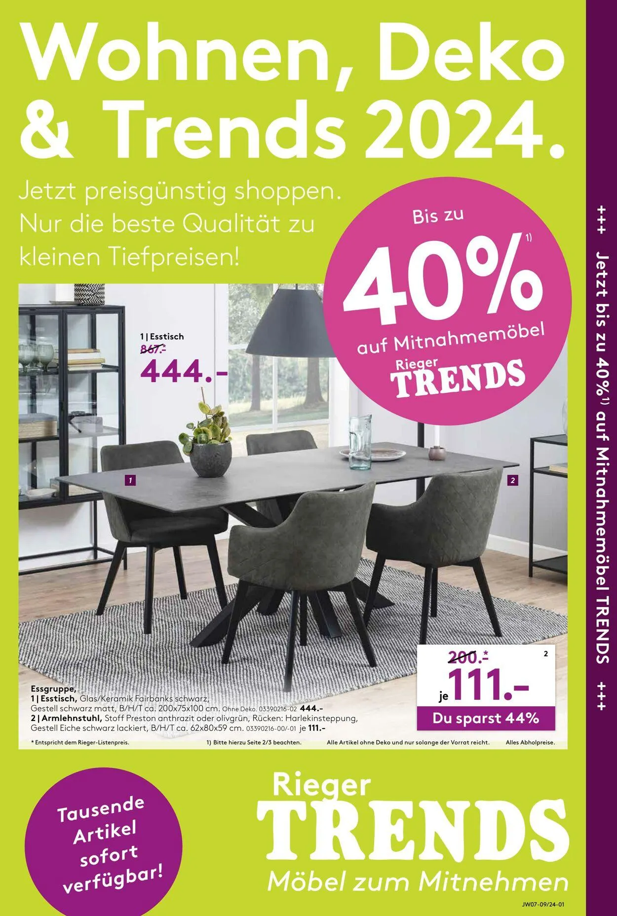 Möbel Rieger Aktueller Prospekt - 1