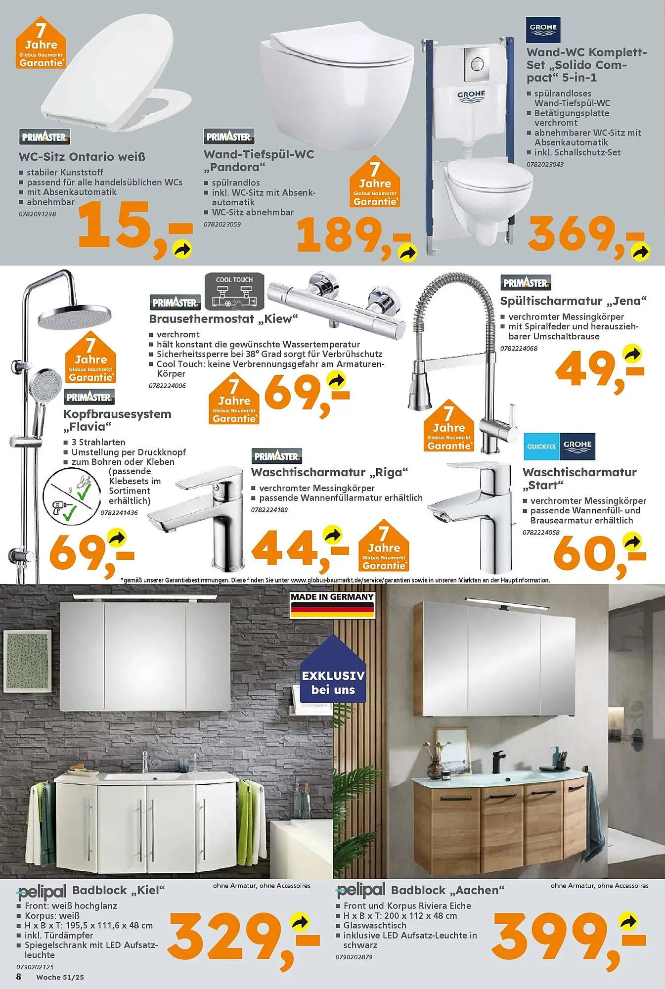 Globus Baumarkt Prospekt von 14. Dezember bis 20. Dezember 2025 - Prospekt seite 8