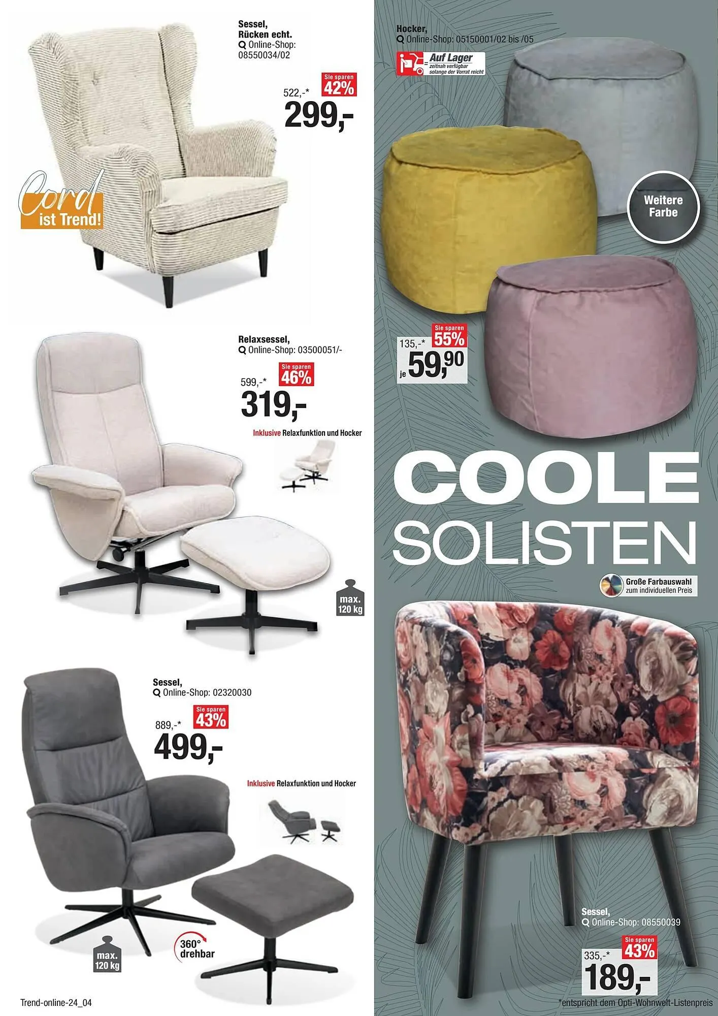 Opti Wohnwelt Prospekt von 12. Mai bis 1. August 2025 - Prospekt seite 4