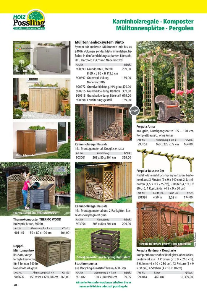 Holz-& Baukatalog 2024/25 von 27. März bis 31. Januar 2025 - Prospekt seite 78