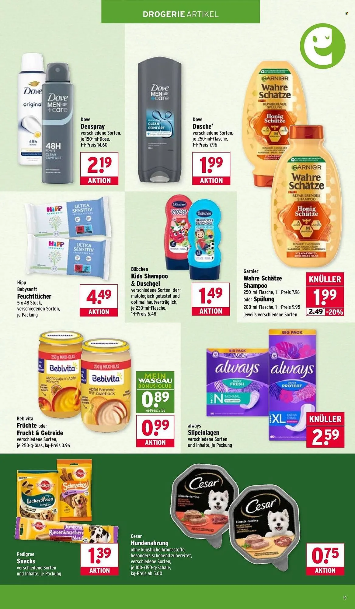 Wasgau Prospekt von 23. Februar bis 28. Februar 2026 - Prospekt seite 19