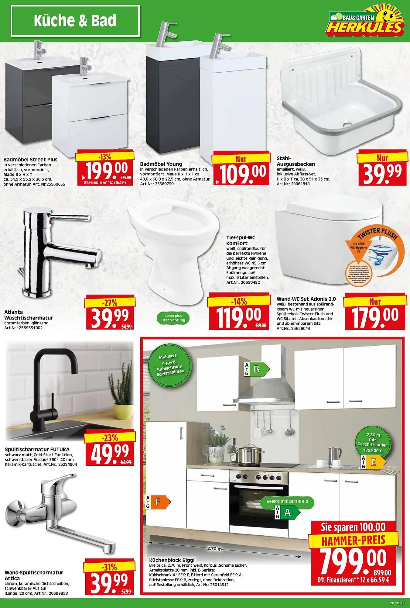 Herkules Baumarkt Prospekt von 12. Mai bis 17. Mai 2025 - Prospekt seite 15