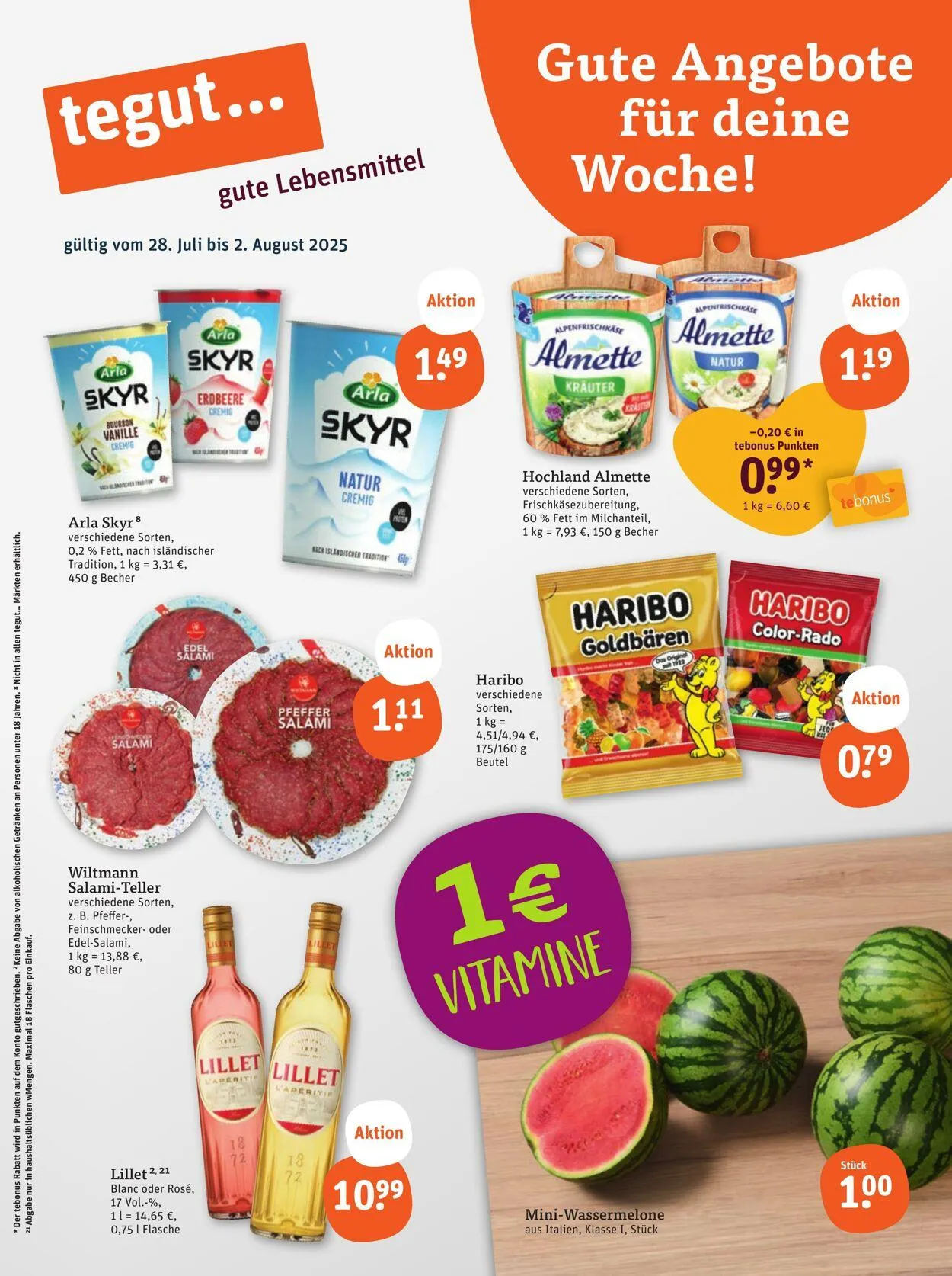 Tegut Aktueller Prospekt von 21. Juli bis 27. Juli 2025 - Prospekt seite 3