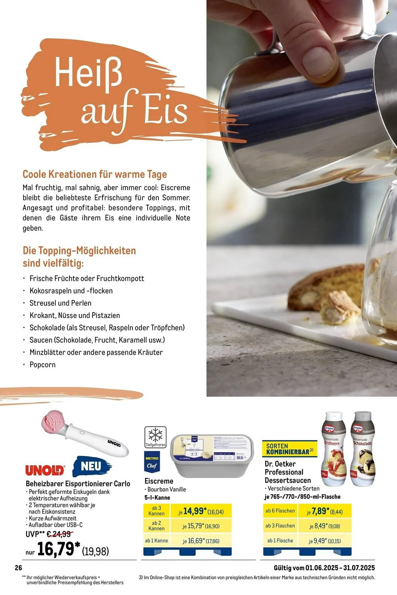 METRO Prospekt von 1. Juni bis 31. Juli 2025 - Prospekt seite 26