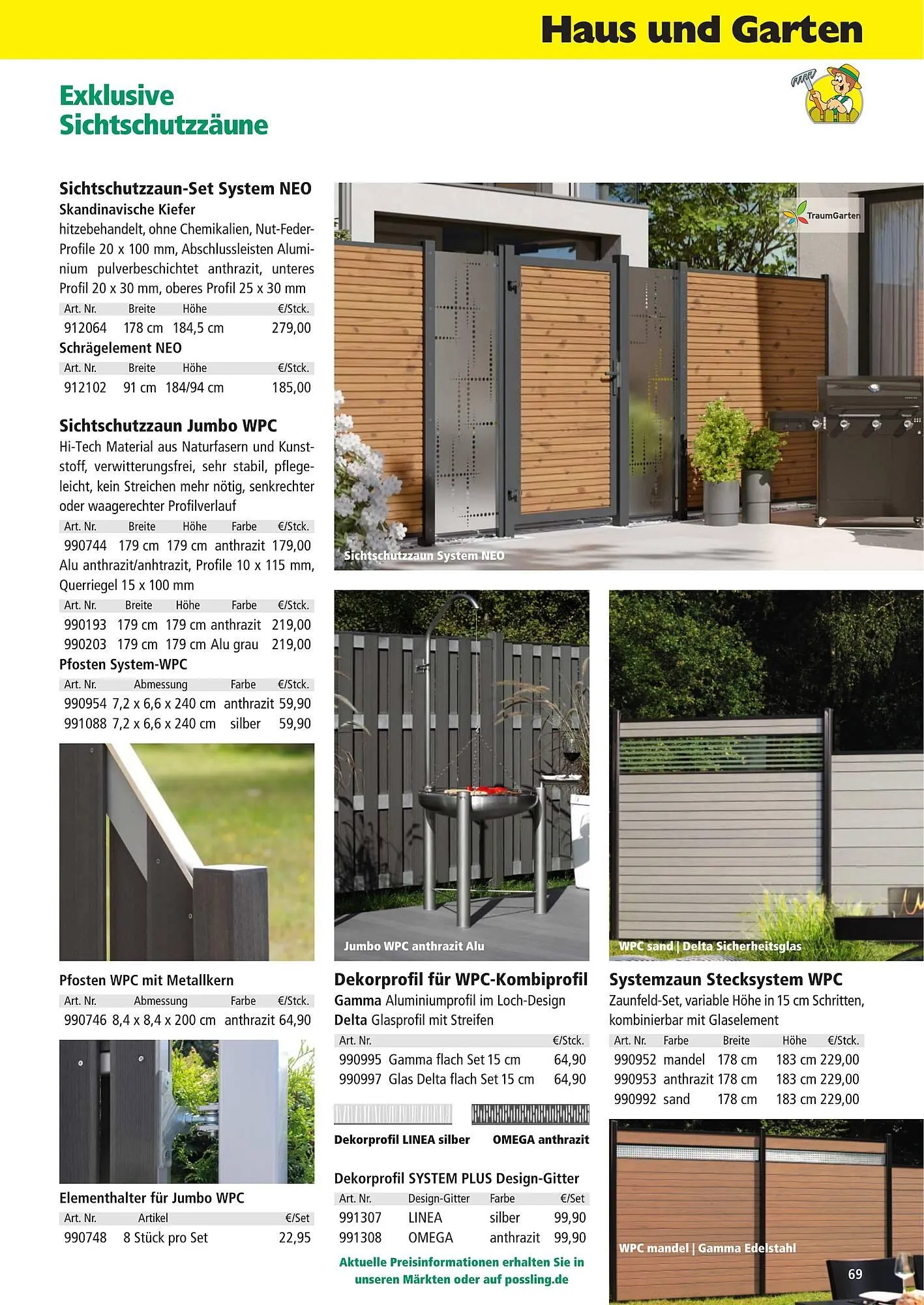 Holz Possling Prospekt von 1. April bis 31. Juli 2026 - Prospekt seite 69