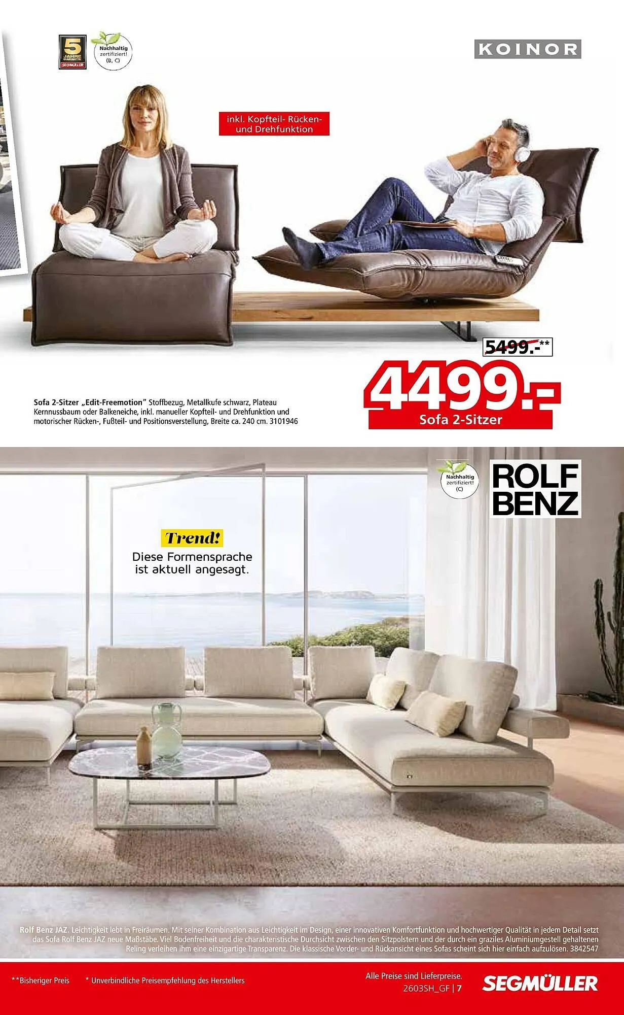 Segmüller Prospekt von 14. März bis 28. März 2026 - Prospekt seite 7