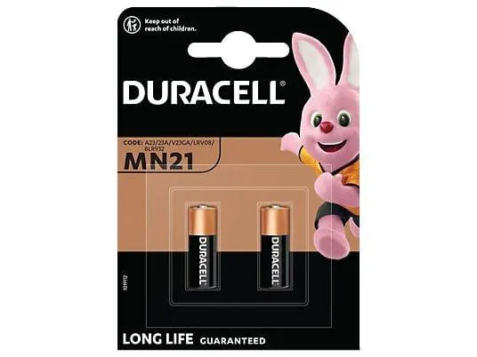 DURACELL 12 V (A23 / 23A / V23GA / LRV08 / 8LR932) MN21 Batterie, Alkaline, 12 Volt 2 Stück