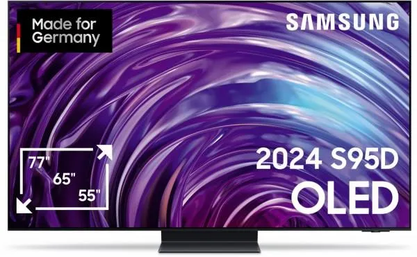 Samsung GQ55S95DAT 138 cm (55") OLED AI TV mit Neural Quantum 4K AI Gen2 Prozessor graphitschwarz / G