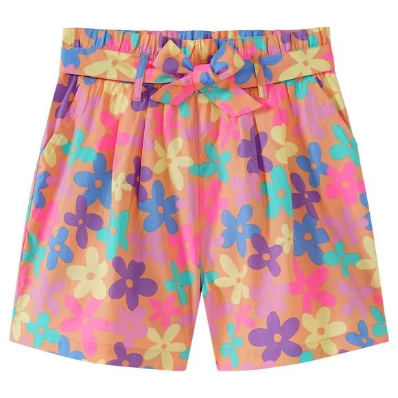 Mädchen Shorts mit bunten Blumen