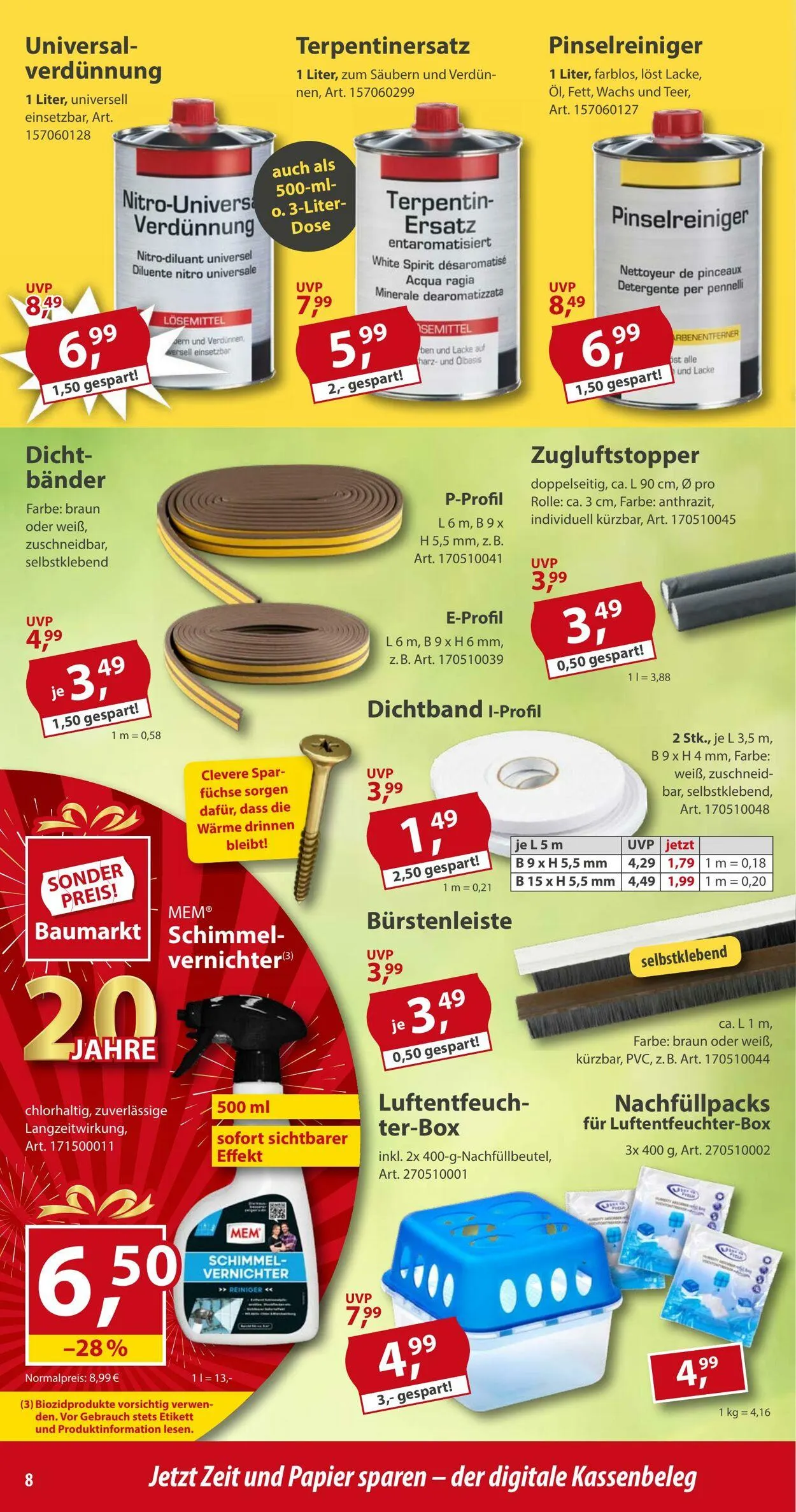 Sonderpreis Baumarkt Aktueller Prospekt von 29. November bis 13. Dezember 2025 - Prospekt seite 8