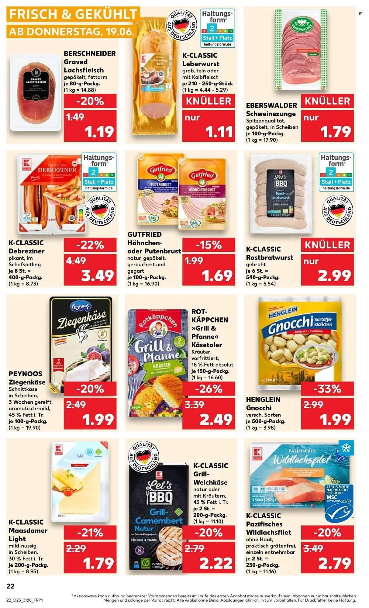 Kaufland Prospekt von 19. Juni bis 25. Juni 2025 - Prospekt seite 22