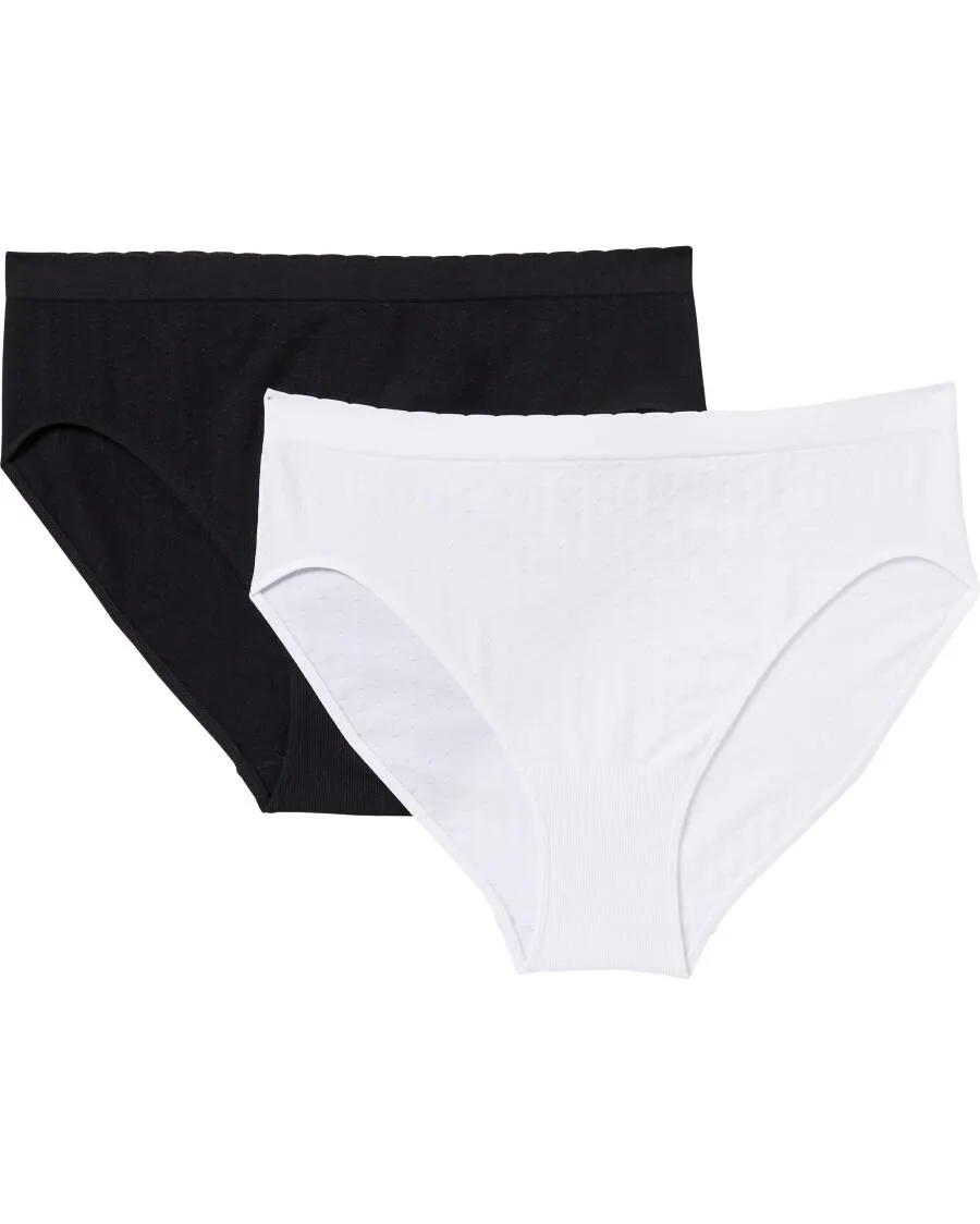Slips mit Punktstruktur 2er-Pack, Janina