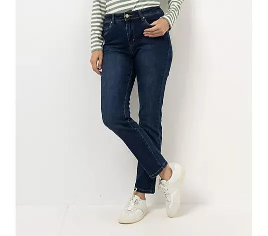 STRANDFEIN Jeanshose lange Form 5-pocket-Style schmales Bein