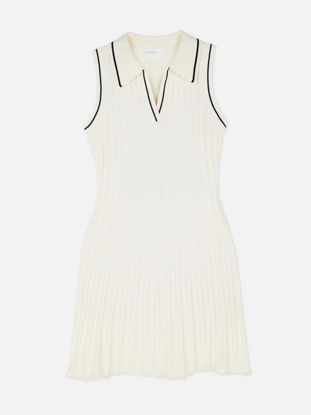 Tennis-Minikleid mit Kontrastsaum