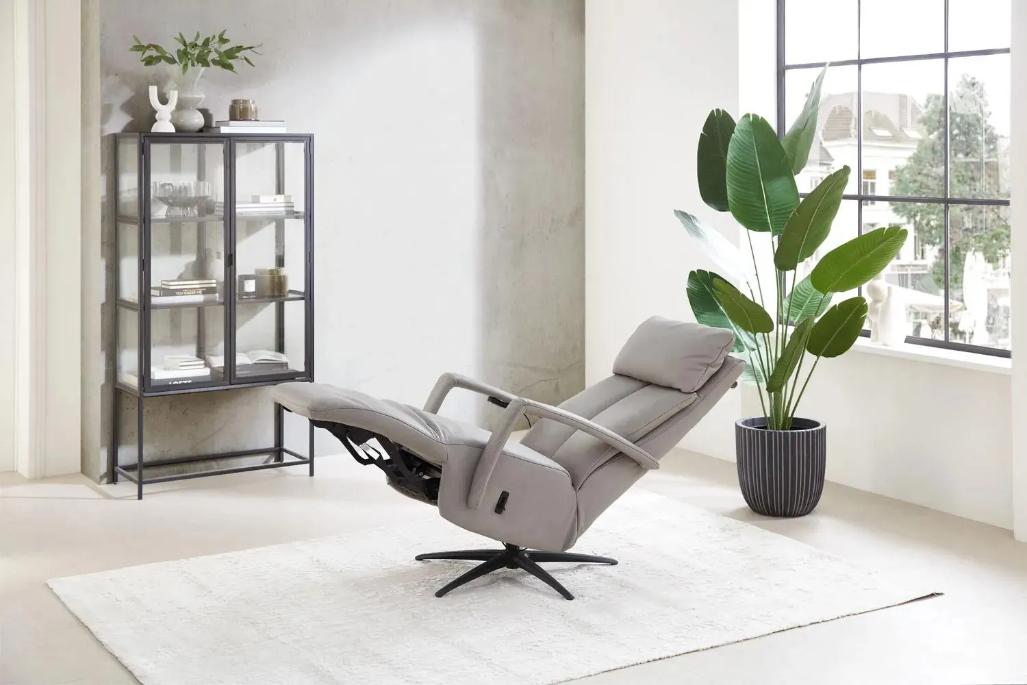 Leder Relaxsessel 130 mit 3-motoren Relaxfunktion Herz-Waage