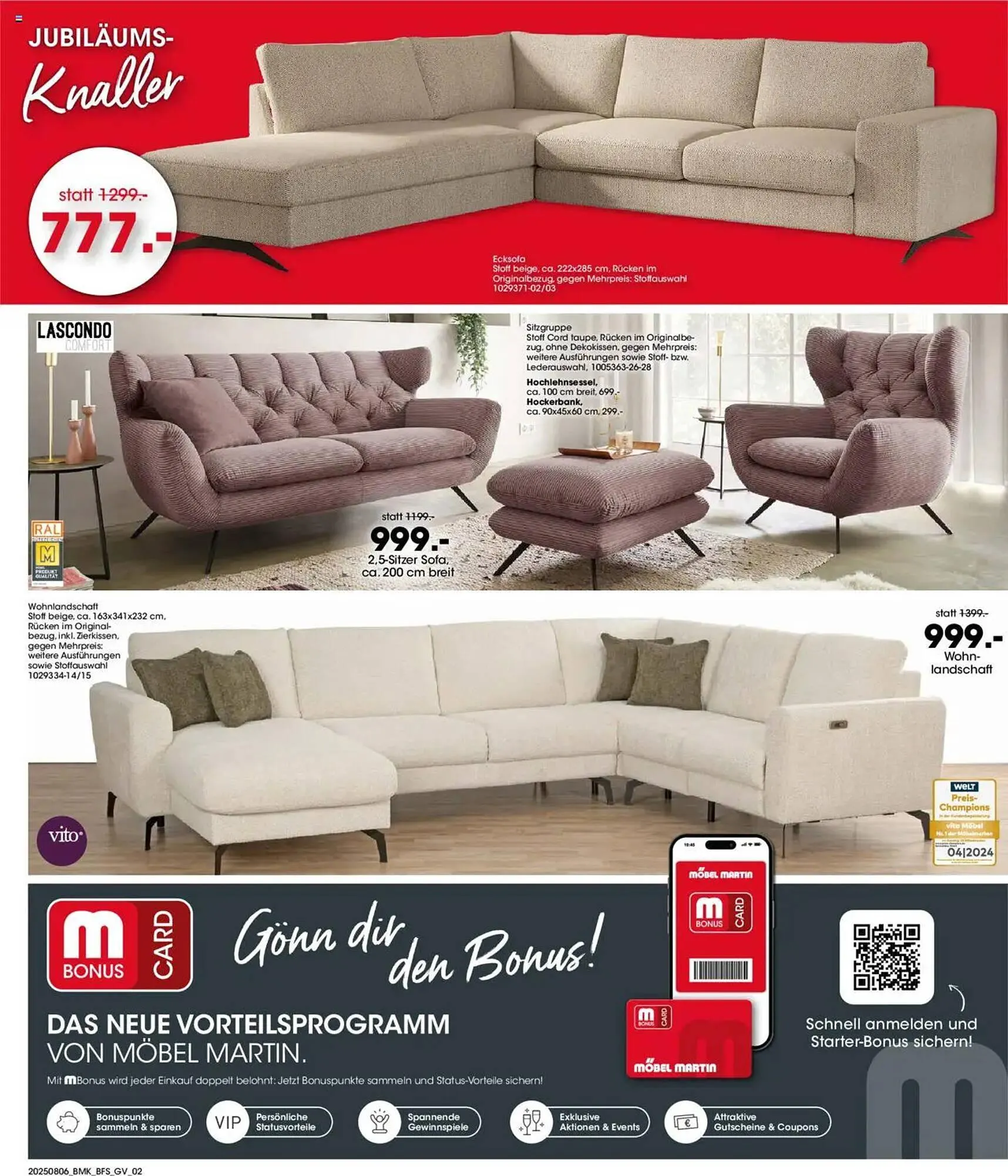 Möbel Martin Prospekt von 6. August bis 19. August 2025 - Prospekt seite 2