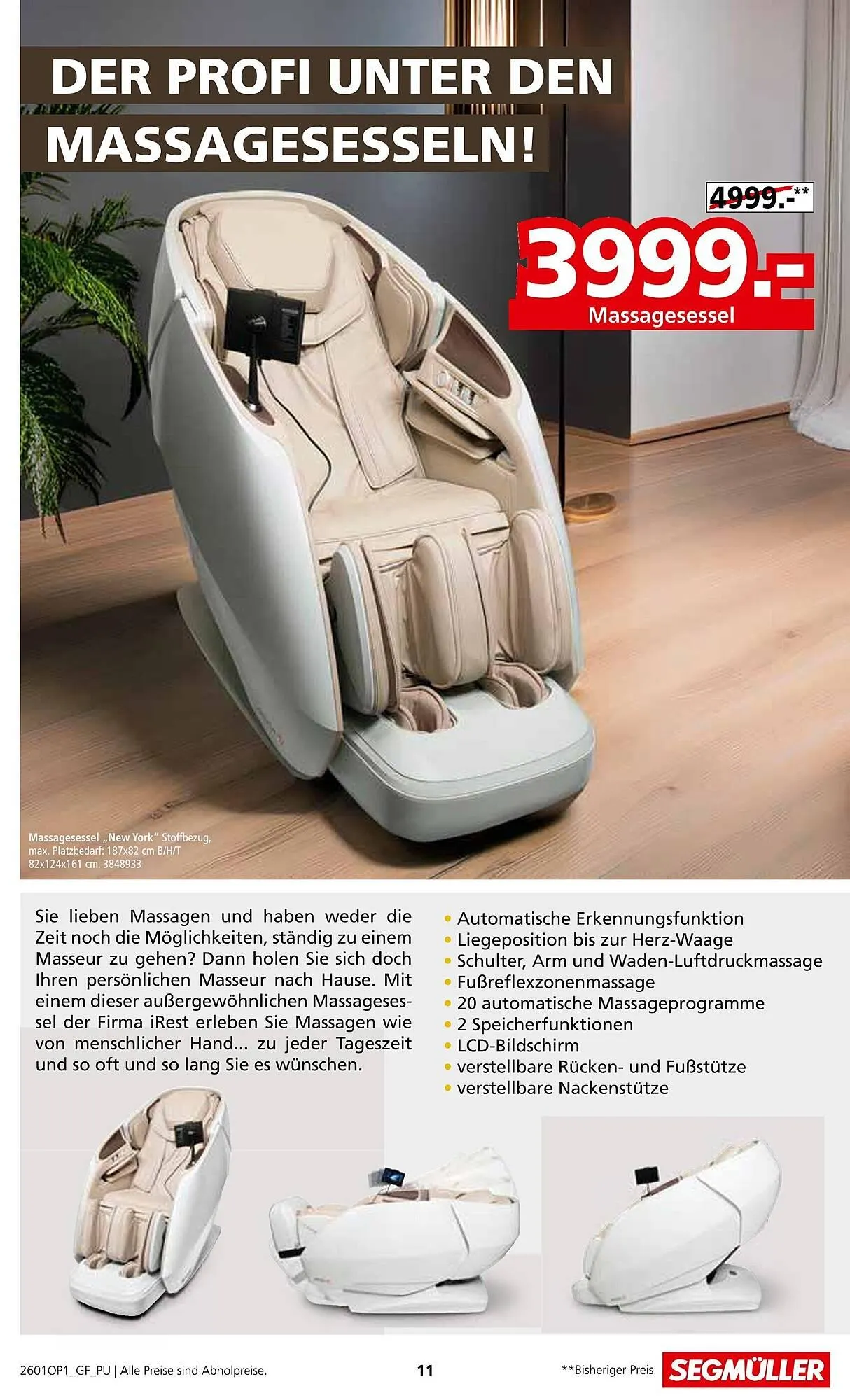 Segmüller Prospekt von 29. Dezember bis 29. März 2026 - Prospekt seite 11