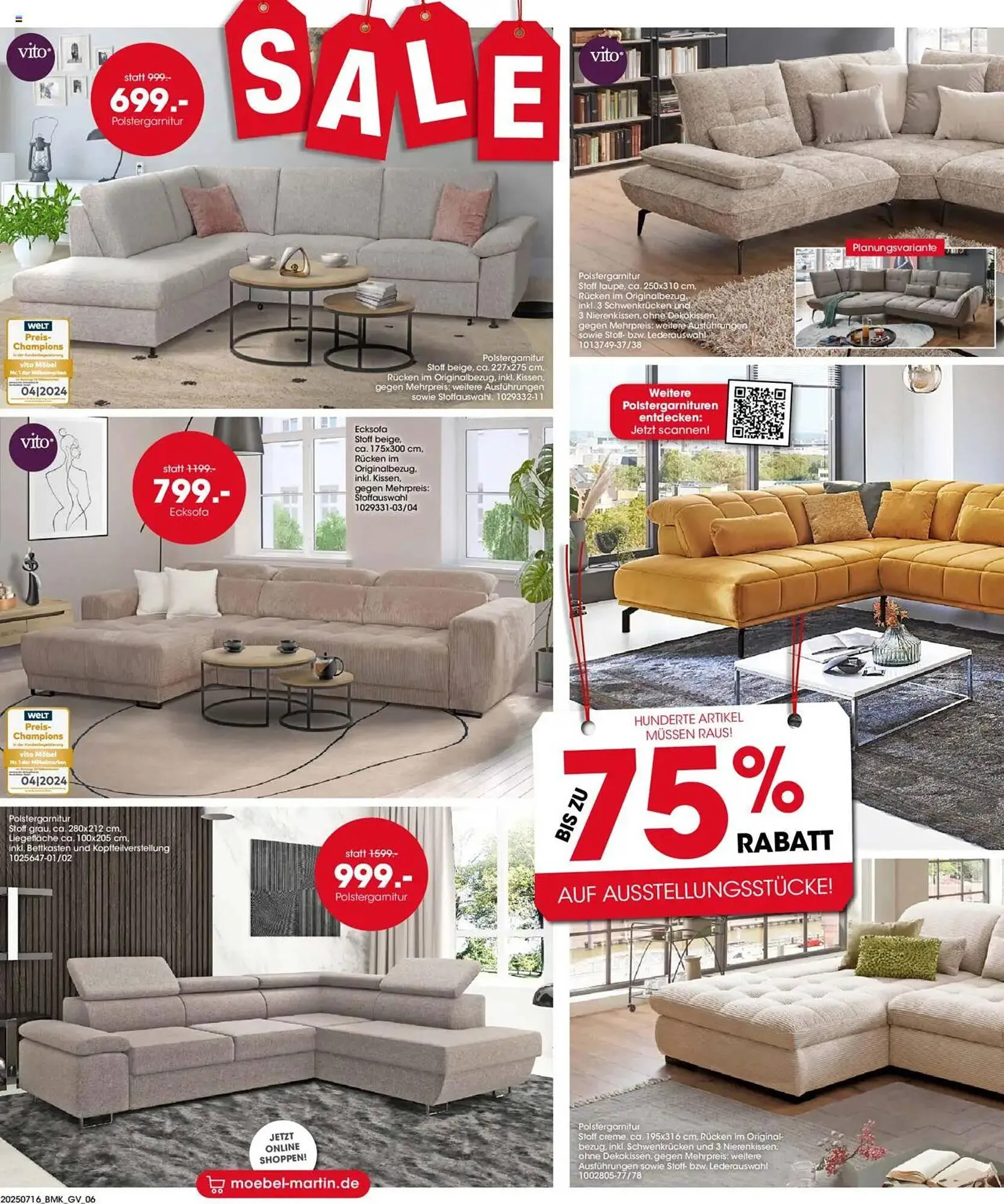 Möbel Martin Prospekt von 16. Juli bis 3. August 2025 - Prospekt seite 6
