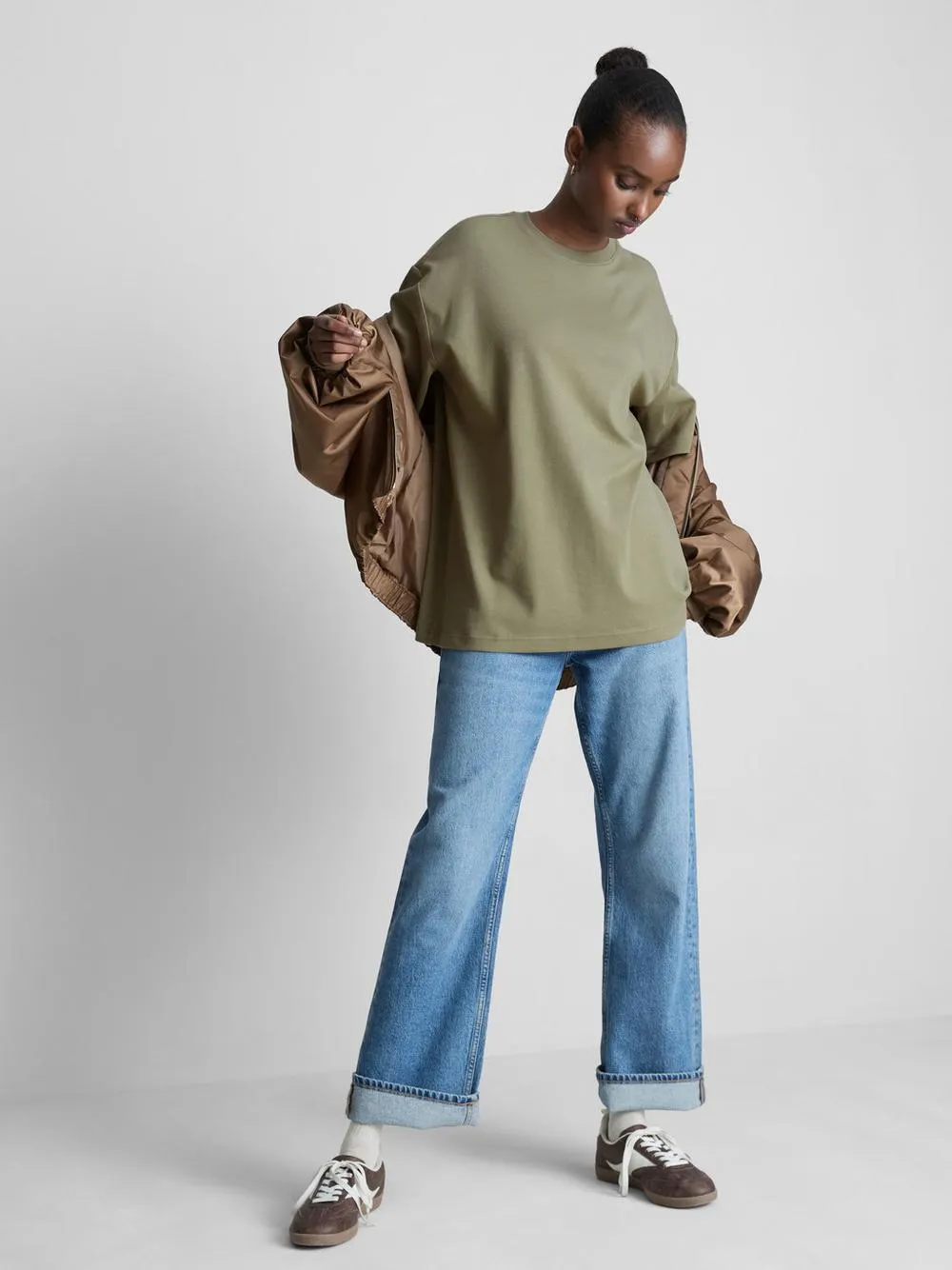 Lässiges Baumwoll-T-Shirt