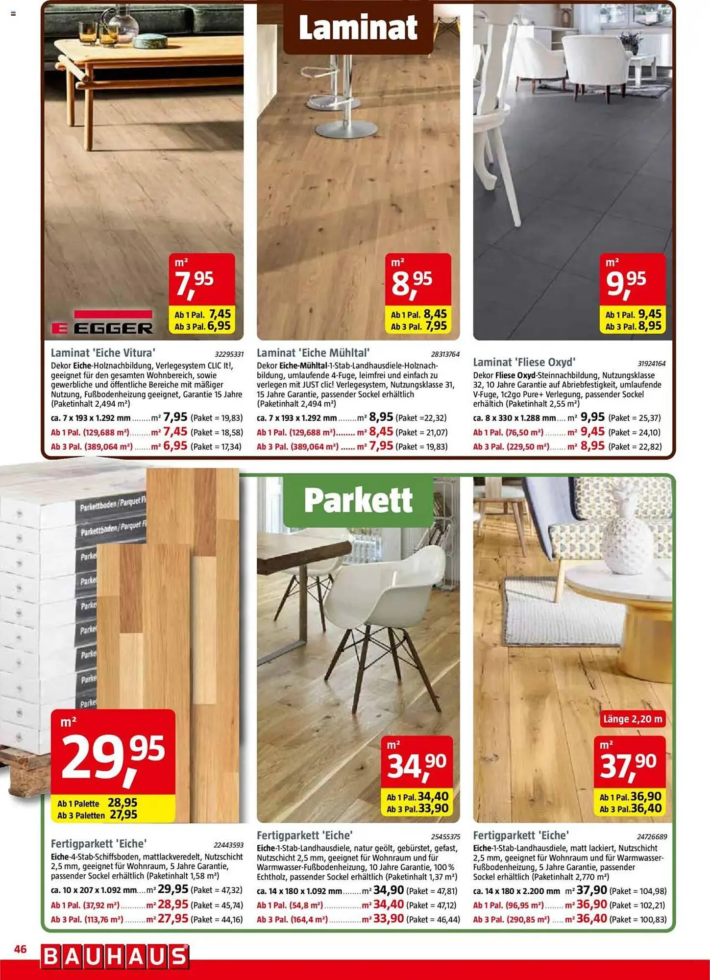 Bauhaus Prospekt von 29. März bis 3. Mai 2025 - Prospekt seite 46