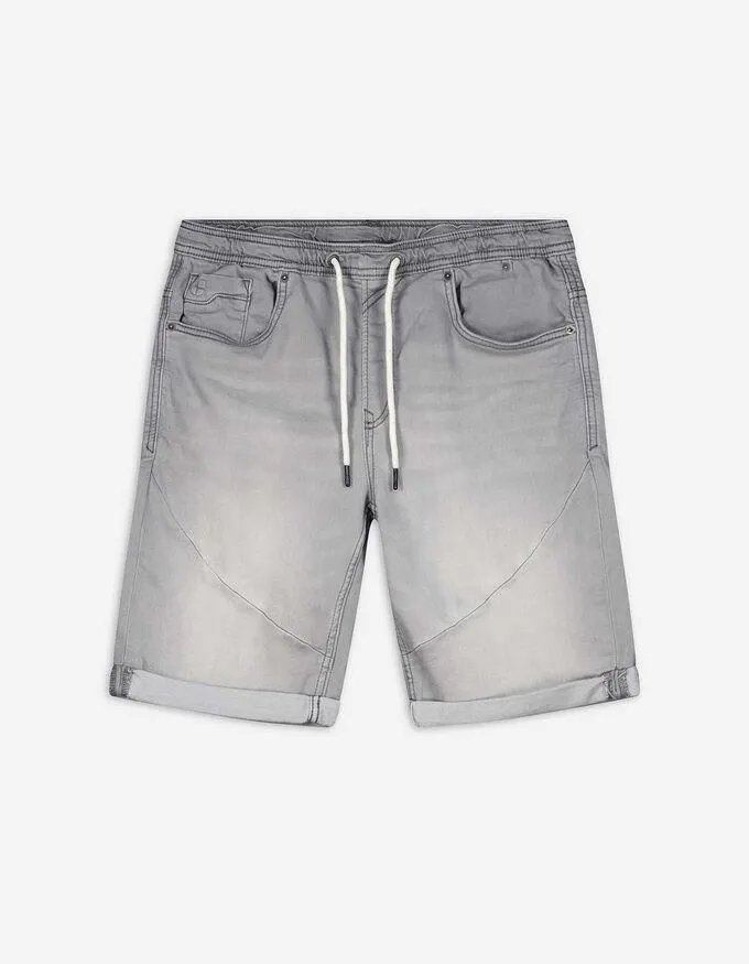 Short en jean - effet délavé