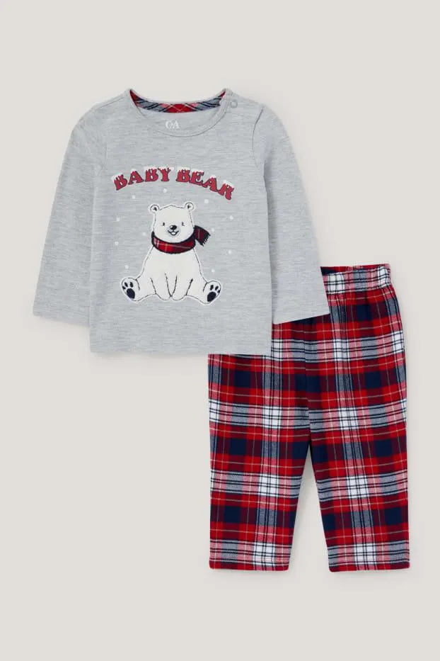 IJsbeer - babypyjama voor de kerst - 2-delig