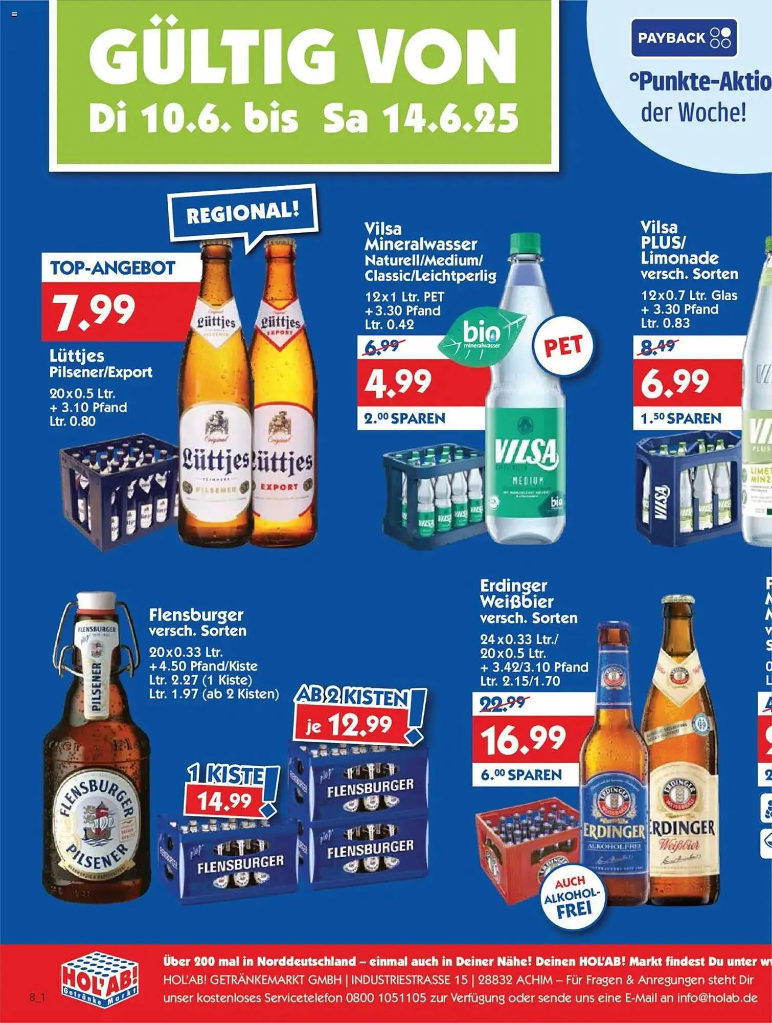 Hol'ab Getränkemarkt Prospekt von 10. Juni bis 14. Juni 2025 - Prospekt seite 2