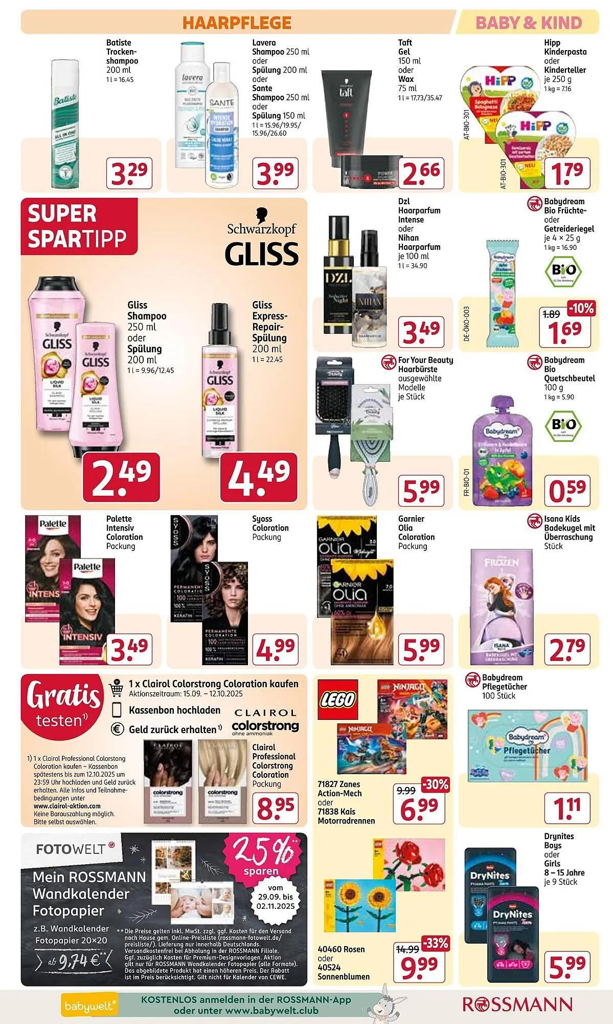 Rossmann Prospekt von 29. September bis 2. Oktober 2025 - Prospekt seite 9