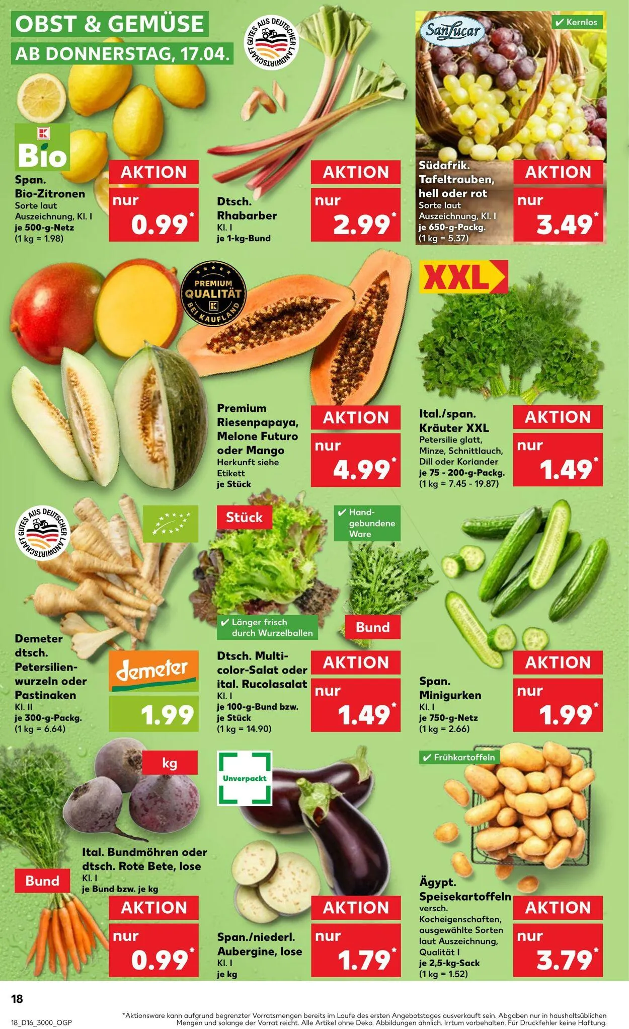 Kaufland - Bergen von 17. April bis 23. April 2025 - Prospekt seite 18