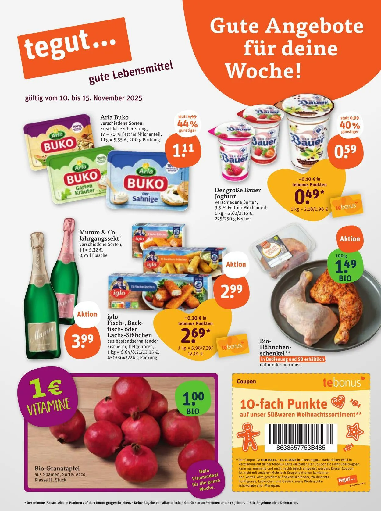 Tegut Aktueller Prospekt von 3. November bis 9. November 2025 - Prospekt seite 3