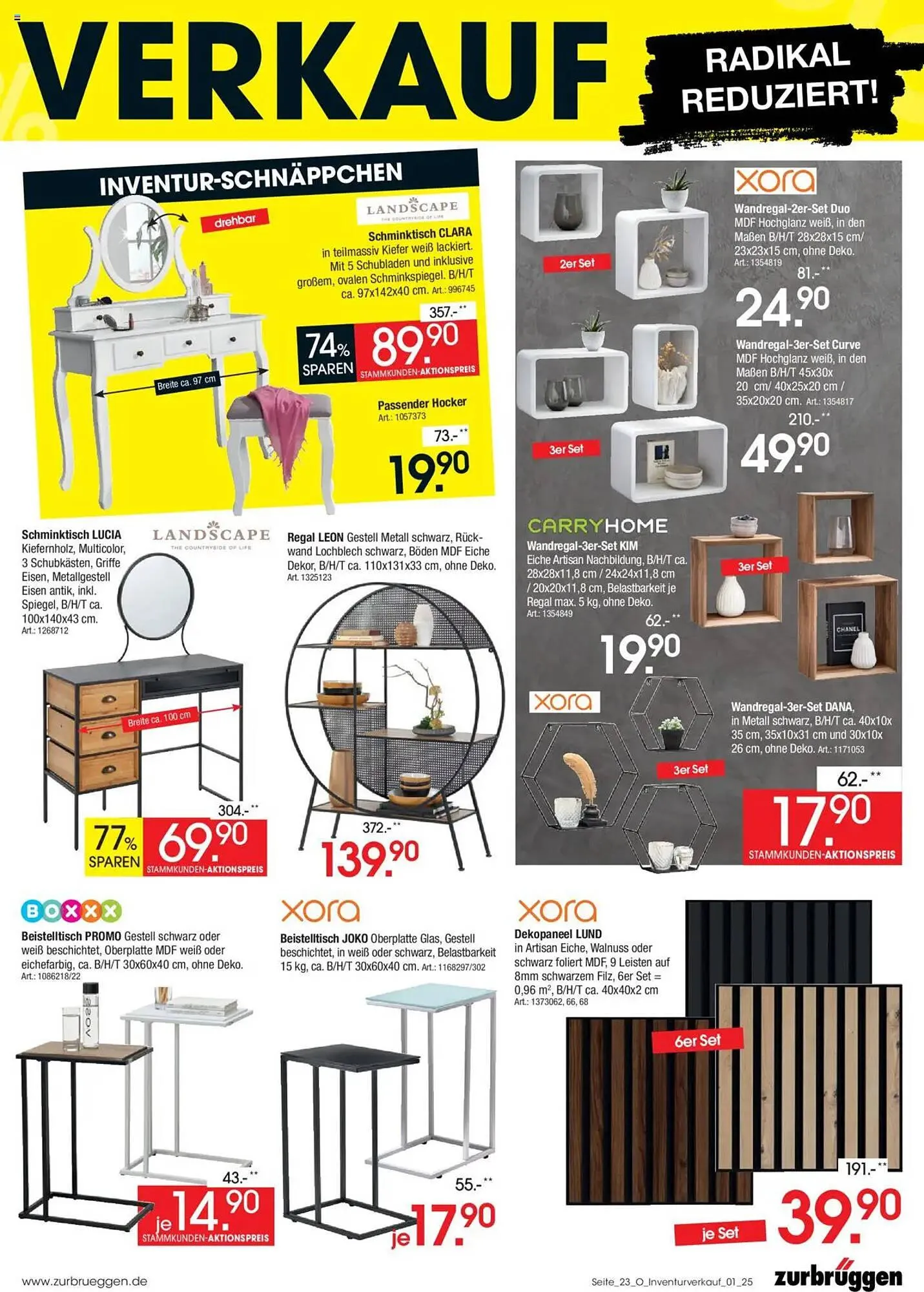 Zurbrüggen Prospekt von 3. Juli bis 31. Juli 2025 - Prospekt seite 25