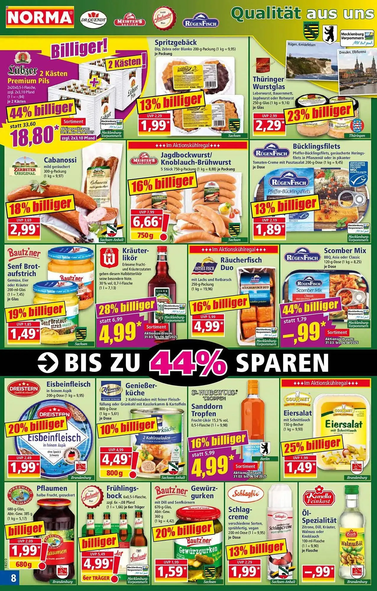 Norma Prospekt von 31. März bis 6. April 2025 - Prospekt seite 8