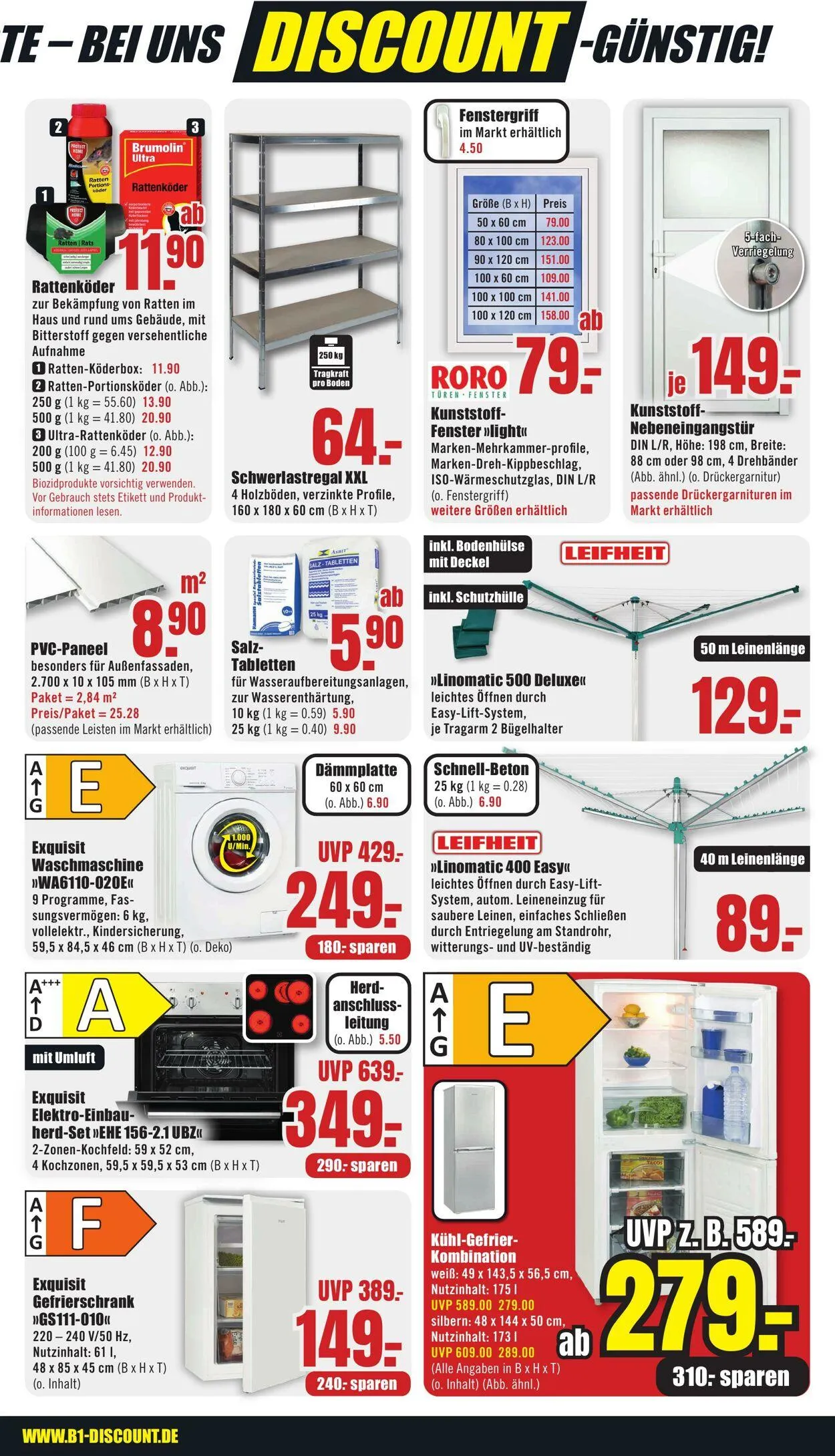 B1 Discount Baumarkt von 22. März bis 28. März 2025 - Prospekt seite 9