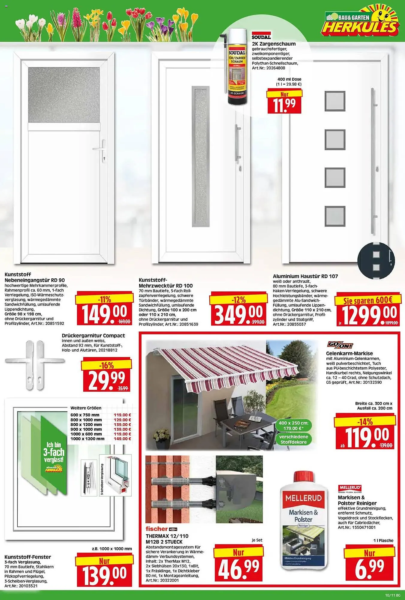 Herkules Baumarkt Prospekt von 2. März bis 7. März 2026 - Prospekt seite 11