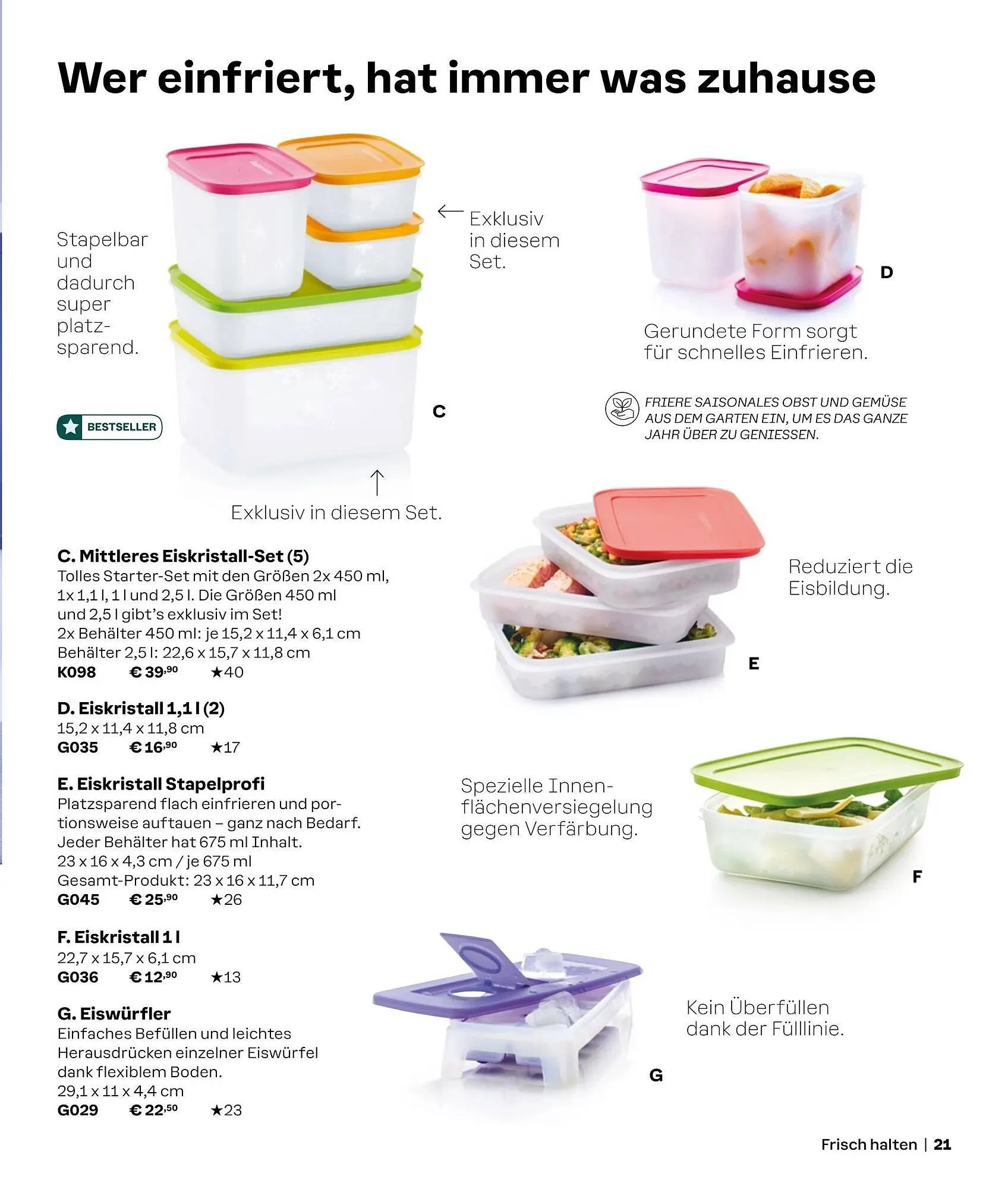 Tupperware Prospekt von 2. September bis 1. März 2025 - Prospekt seite 21