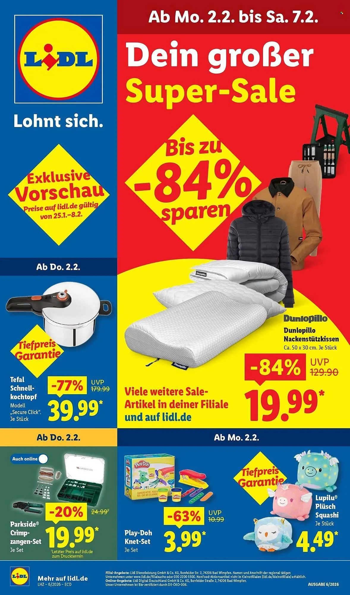 Lidl Prospekt von 2. Februar bis 7. Februar 2026 - Prospekt seite 1