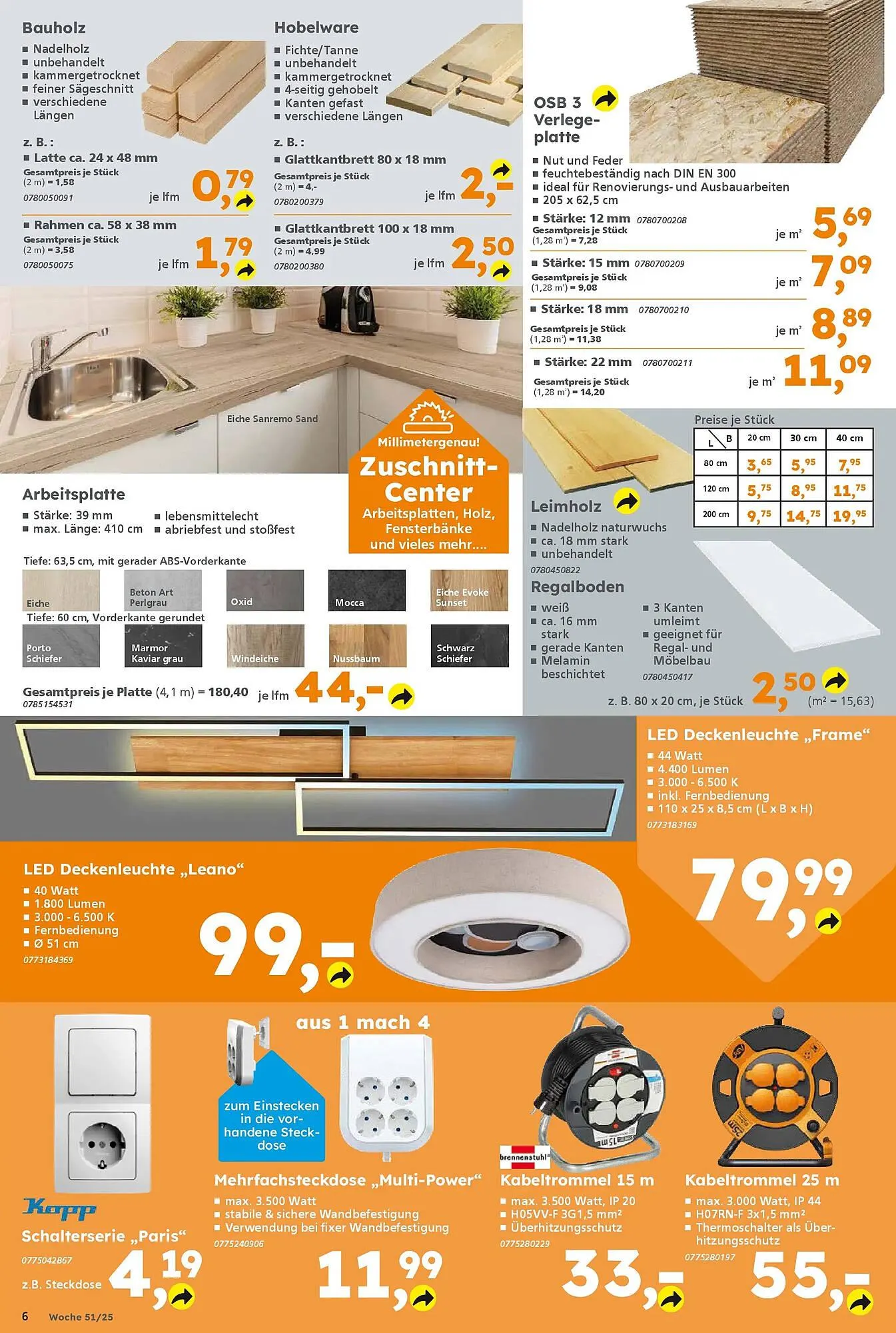Globus Baumarkt Prospekt von 14. Dezember bis 20. Dezember 2025 - Prospekt seite 6