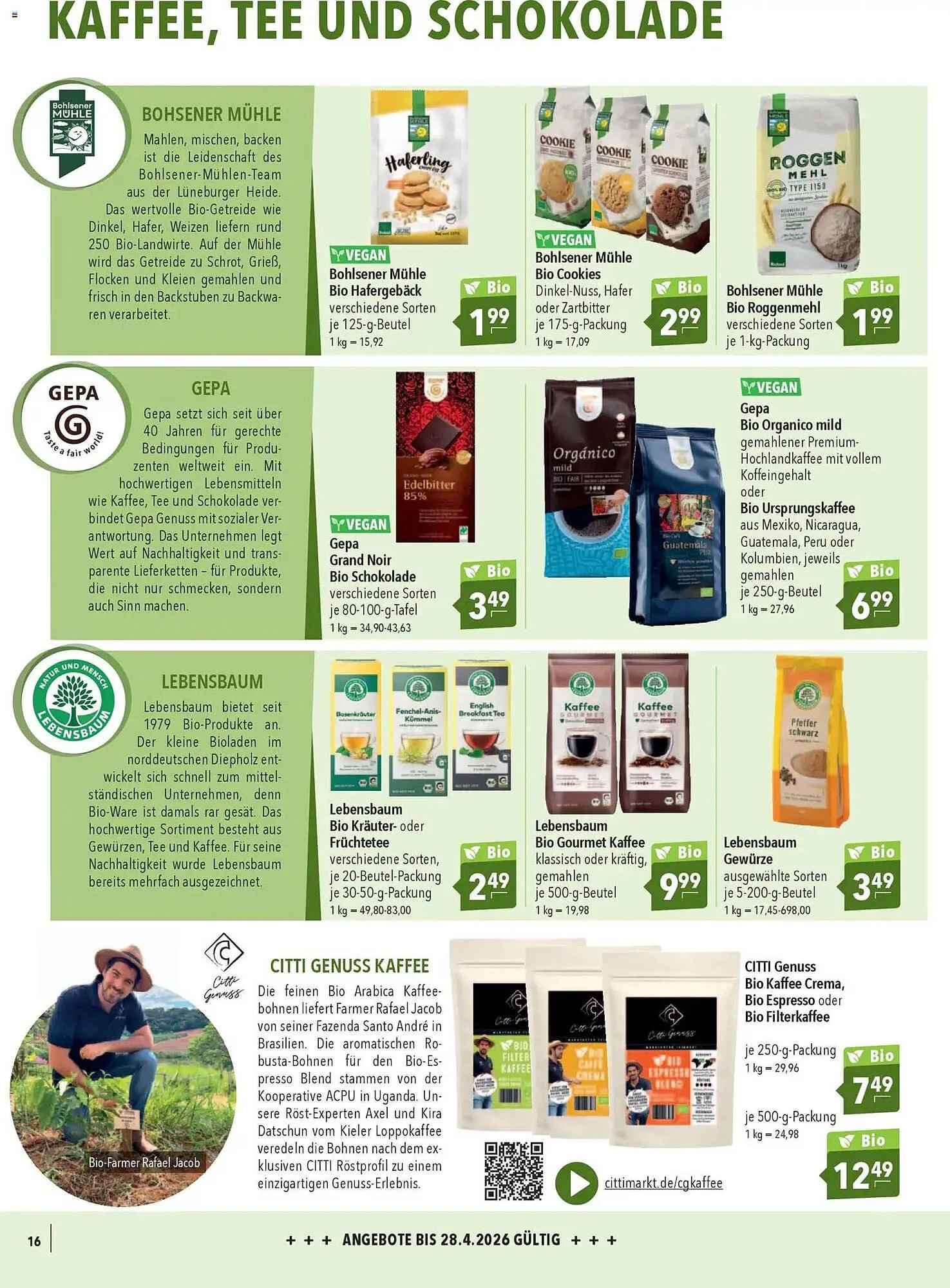 CITTI Markt Prospekt von 1. April bis 28. April 2026 - Prospekt seite 16