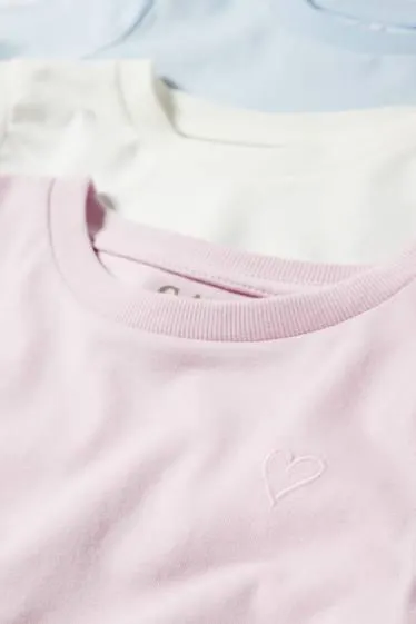 Multipack of 3 - heart - short sleeve T-shirt