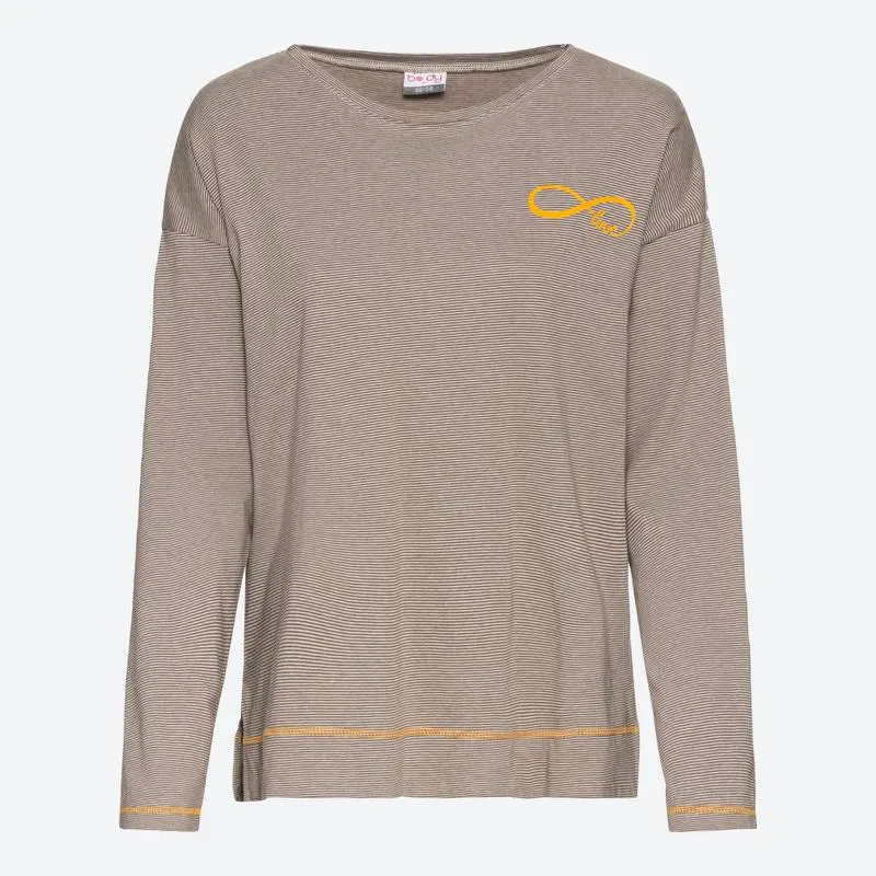 Damen-Schlafanzug mit Ringelmuster, 2-teilig