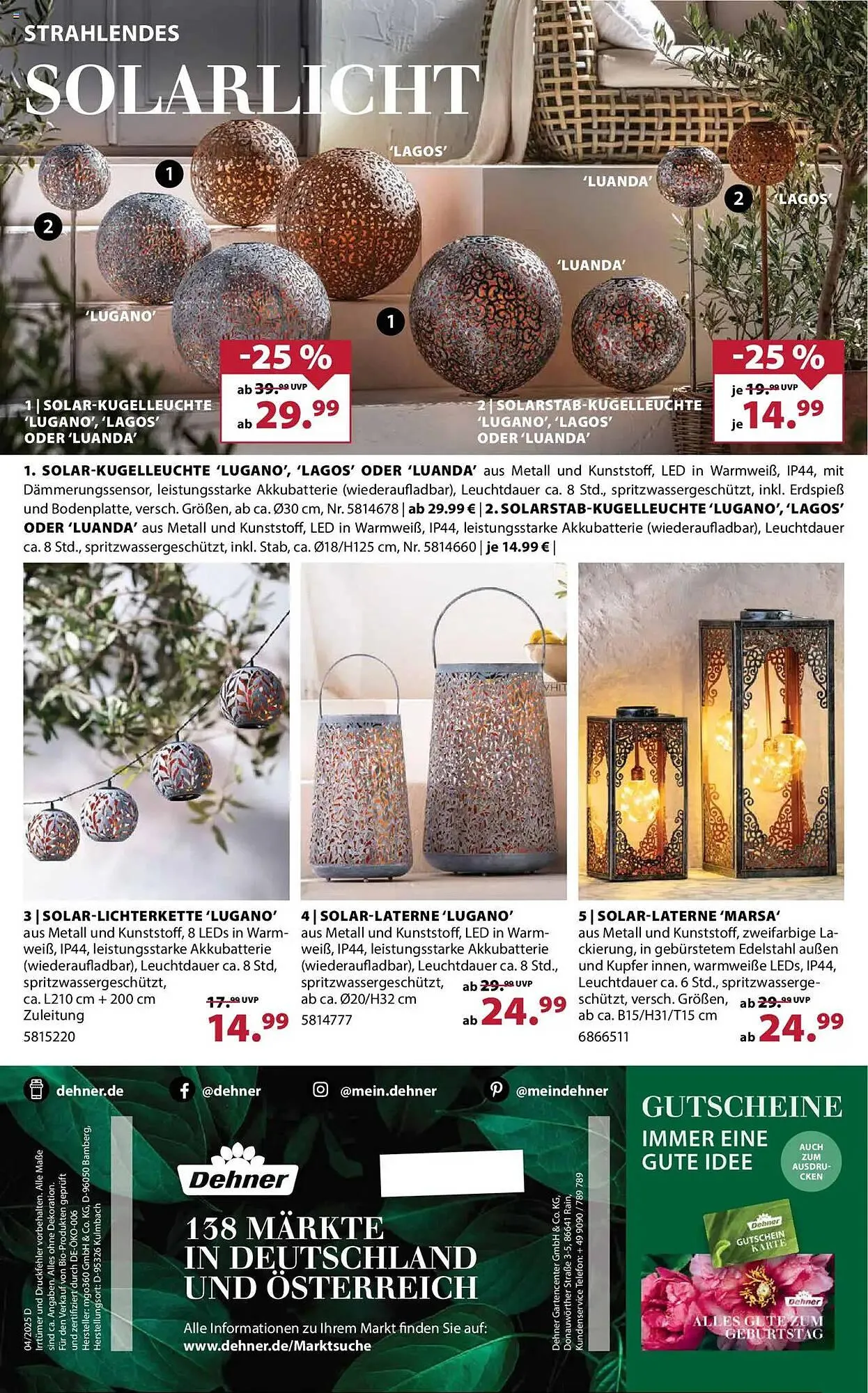 Dehner Prospekt von 14. Mai bis 19. Mai 2025 - Prospekt seite 16