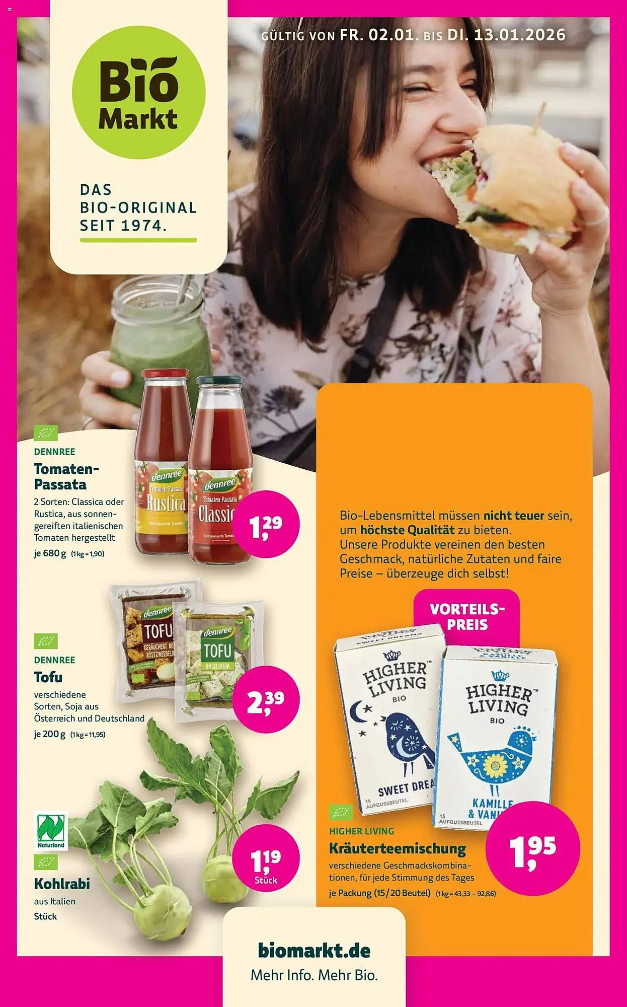 Biomarkt Prospekt von 2. Januar bis 13. Januar 2026 - Prospekt seite 1