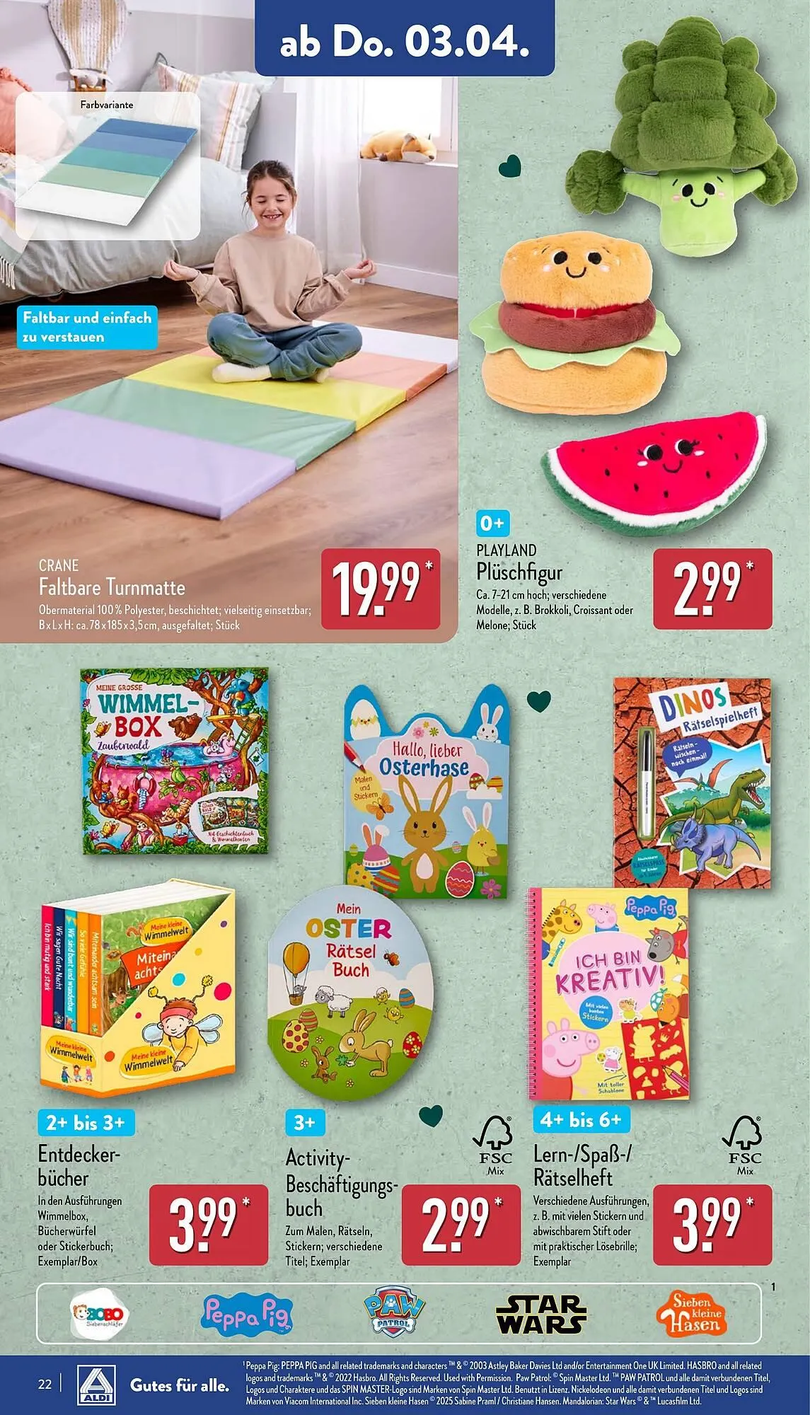 Aldi Nord Prospekt von 31. März bis 5. April 2025 - Prospekt seite 22