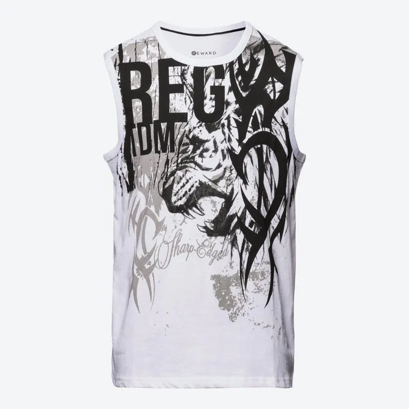 Herren-Muskelshirt mit Frontaufdruck