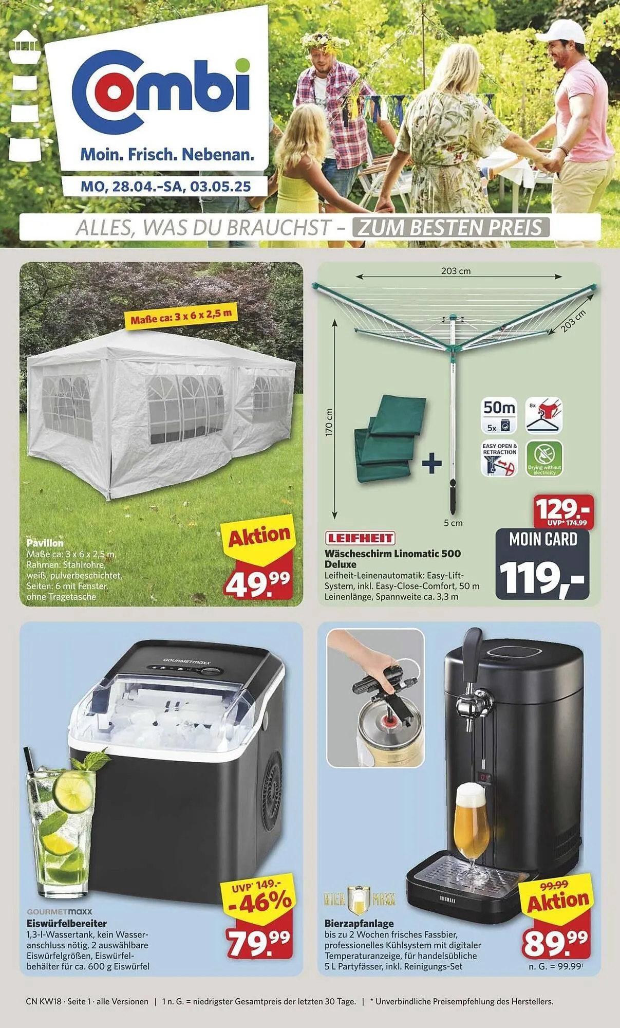 Combi Prospekt von 28. April bis 3. Mai 2025 - Prospekt seite 1