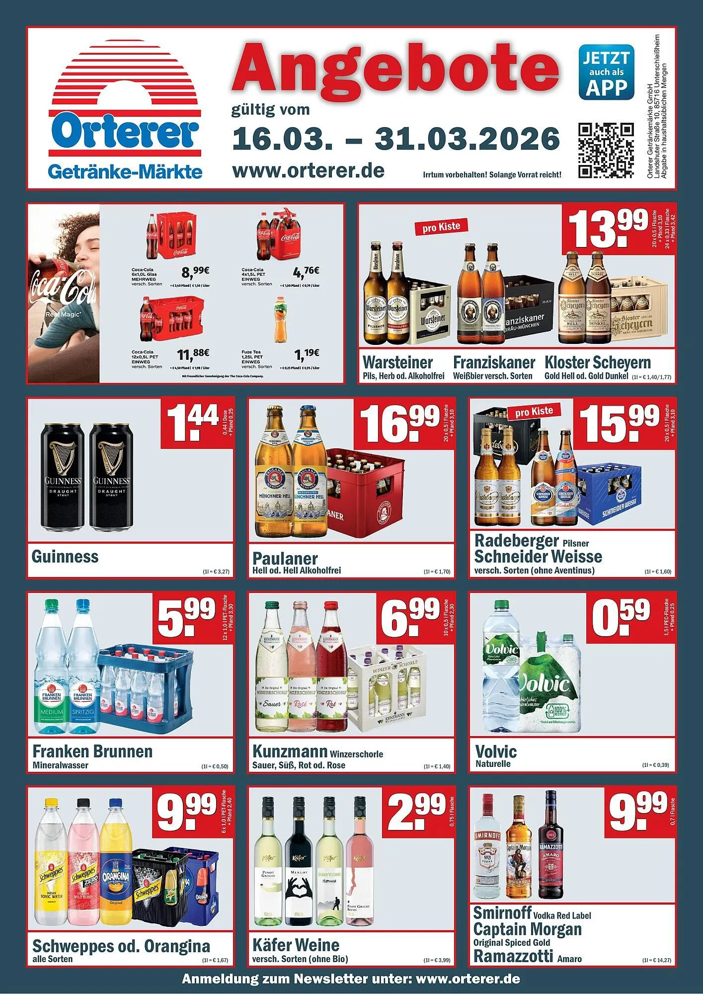 Sobi Getränkemarkt Prospekt von 16. März bis 31. März 2026 - Prospekt seite 1